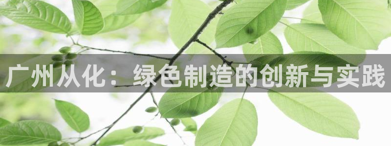 杏耀平台手机登录：广州从化：绿色制造的创新与实践