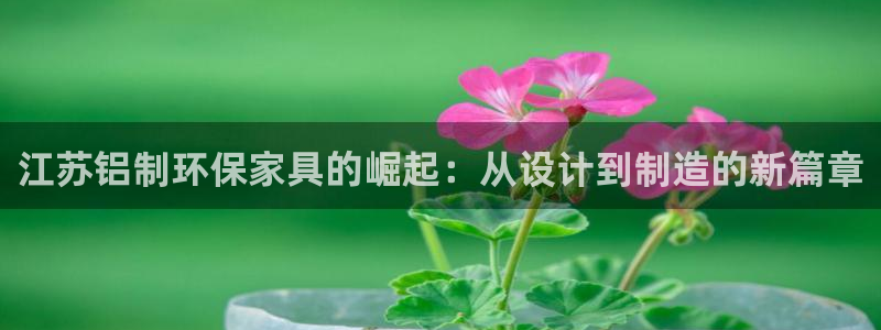 杏耀平台专用通道：江苏铝制环保家具的崛起：从设计到制造的新篇
