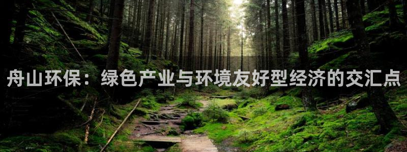 杏耀注册登录测速：舟山环保：绿色产业与环境友好型经济的交汇点