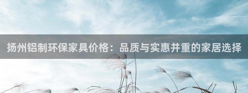 杏耀3注册：扬州铝制环保家具价格：品质与实惠并重的家居选择
